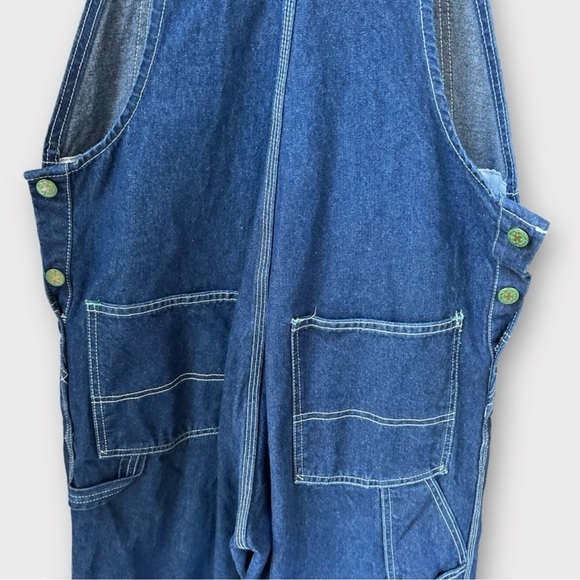 OshKosh B'Gosh Adult Vintage Denim Jean Overalls, size 34 - Picture 4 of 10